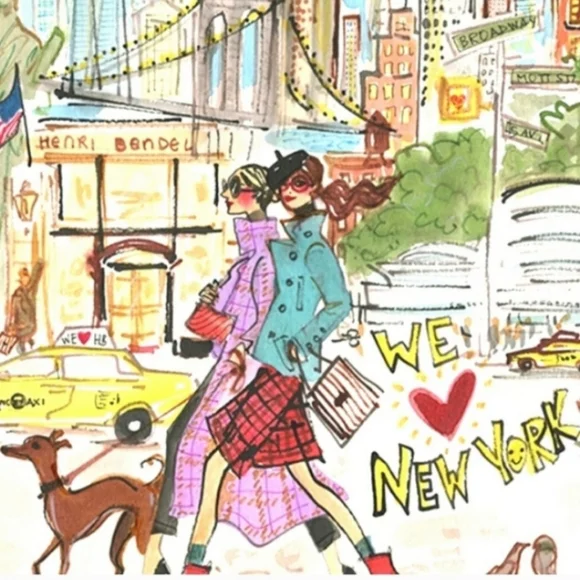 Henri Bendel RARE Zebra Striped Double-sided Compact Mirror - Picture 8 of 9